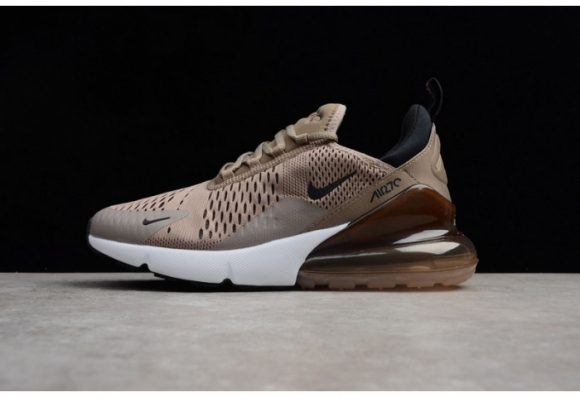 NIKE mens Air Max 270 Sepia Stone Black/ Summit White AH8050-200 